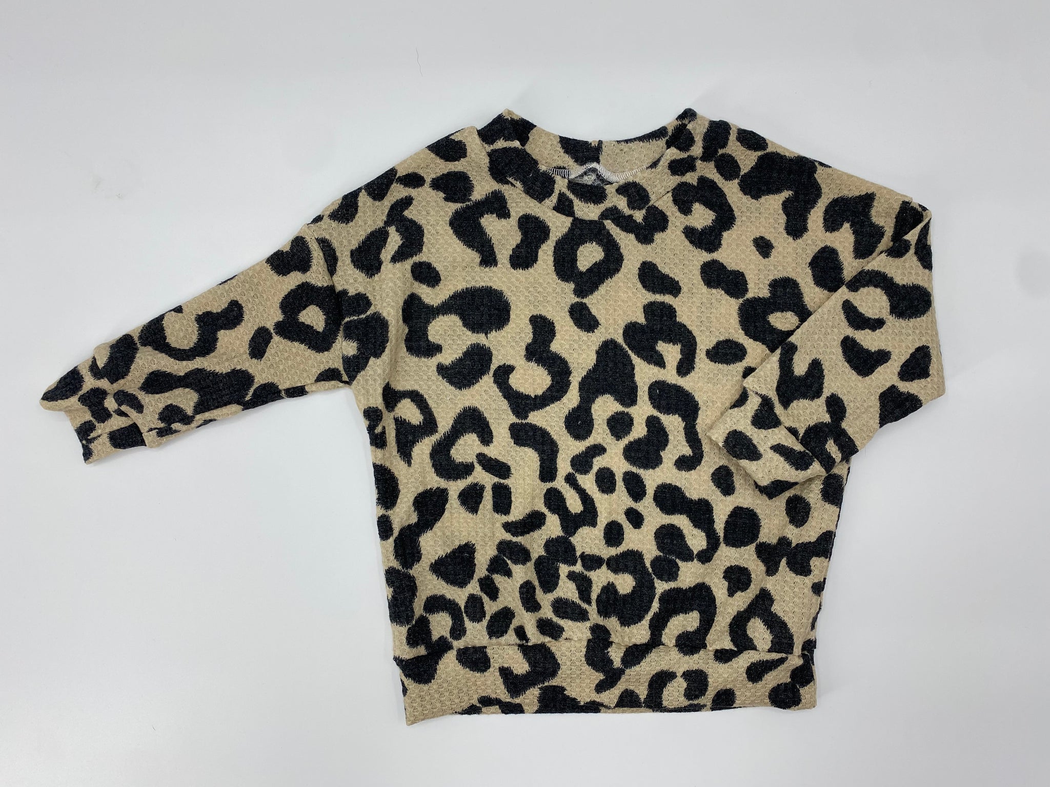 Beige leopard dolman