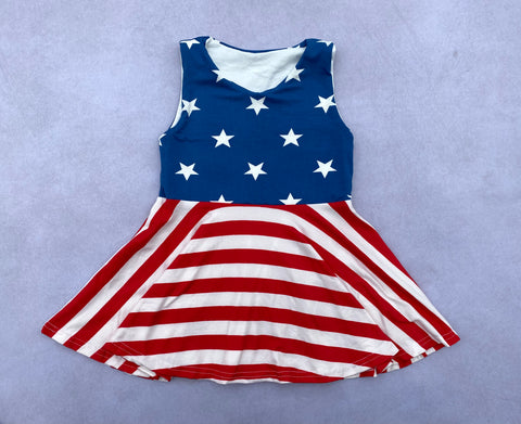 4T &5T Stars and Stripes Peplum