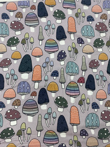 *Mushrooms on Light Gray for Mommy