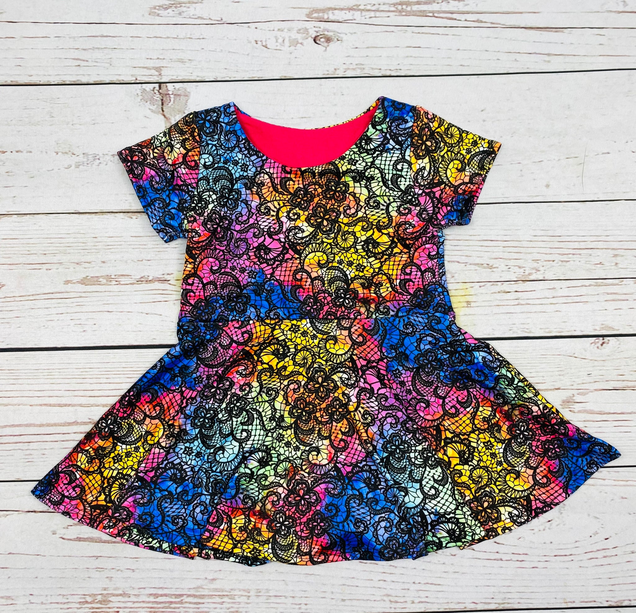 Rainbow Lace Peplum