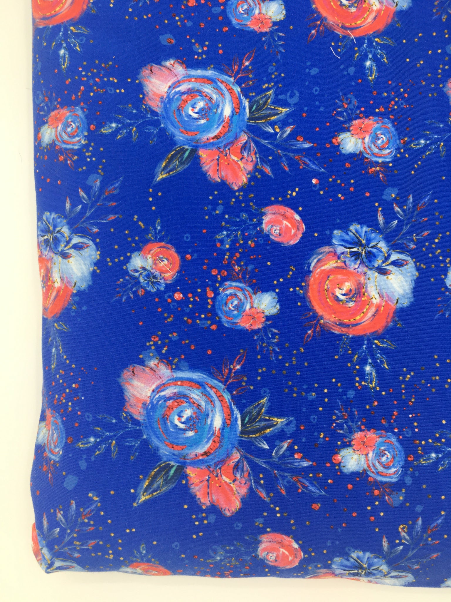 Patriotic Floral on Blue