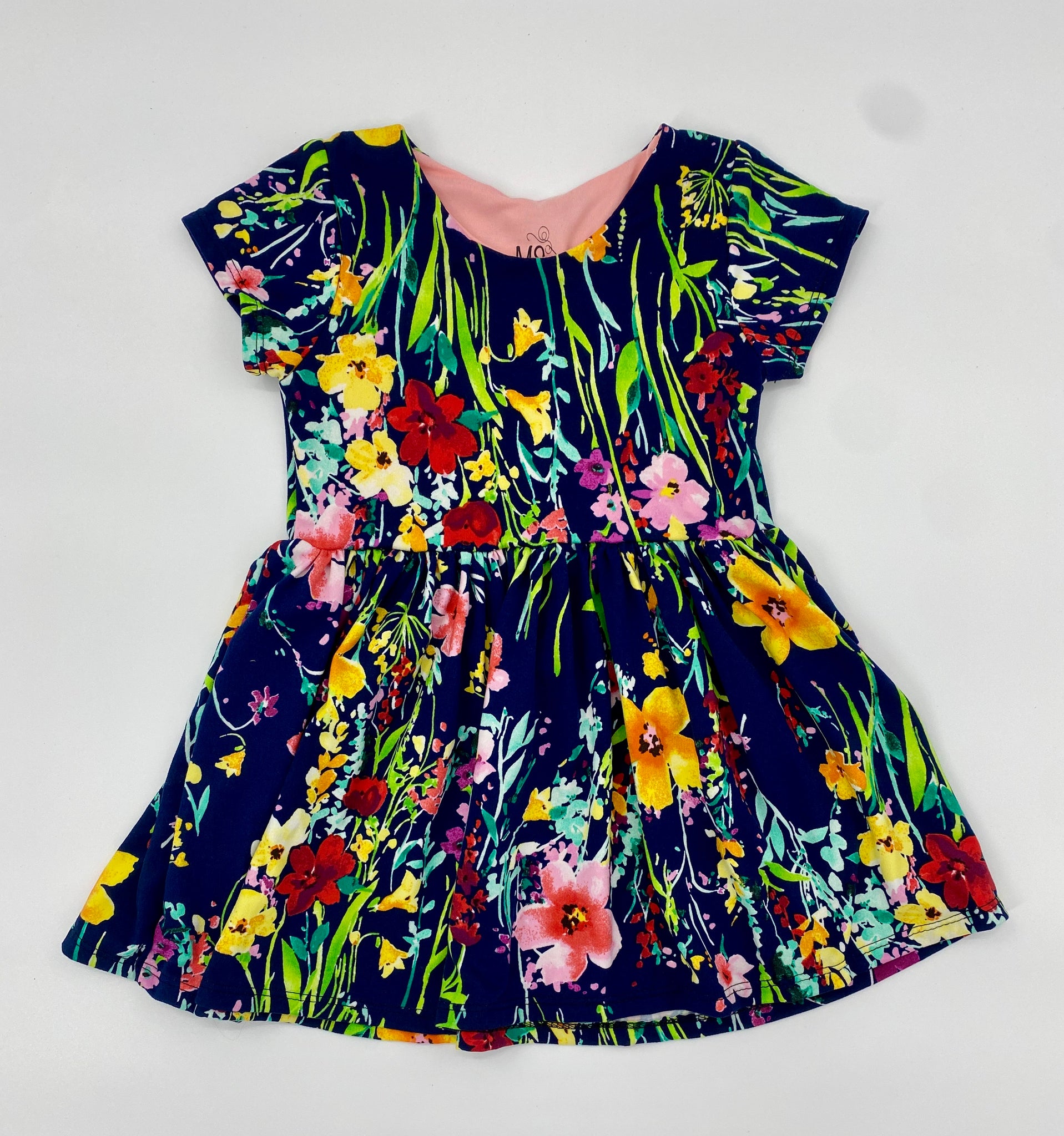 12m-5T Gathered Twirl Dress