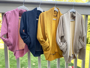 GWM Waffle Cocoon Cardi - All colors and sizes