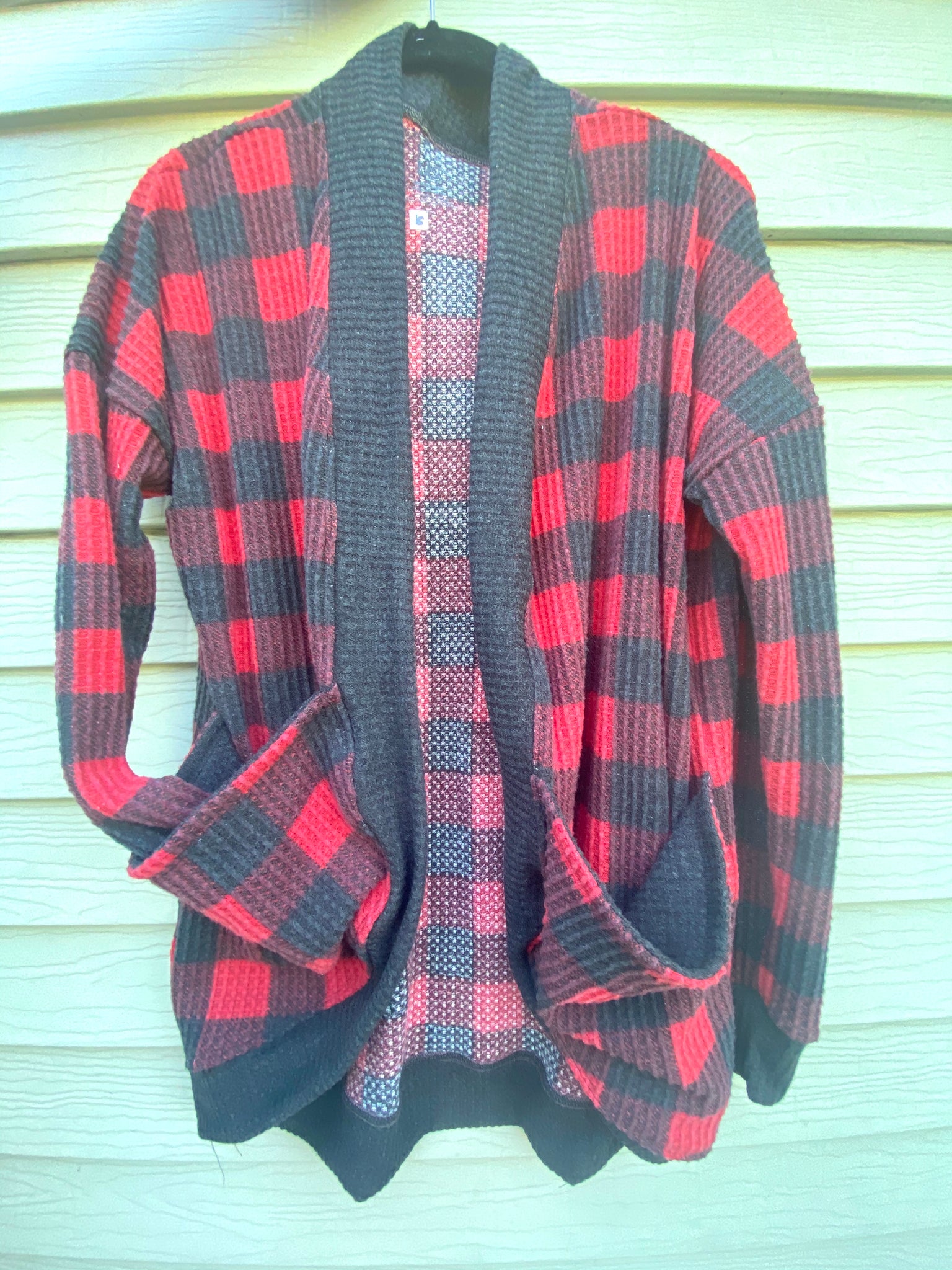 M Womens Plaid Cocoon