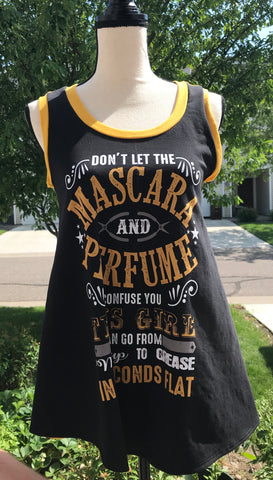 Womens Mascara Flowy Tank